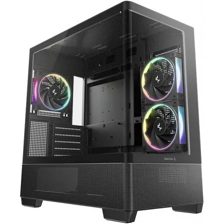 Корпус Deepcool CG380U 3F черный без БП mATX 6x120mm 3x140mm 2xUSB3.0 audio bott PSU