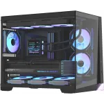 Корпус Formula Crystal Z4M Plus черный без БП mATX 3x120mm 1xUSB3.0 audio bott PSU
