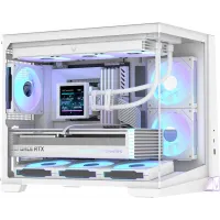Корпус Formula Crystal Z4M Plus белый без БП mATX 3x120mm 1xUSB3.0 audio bott PSU