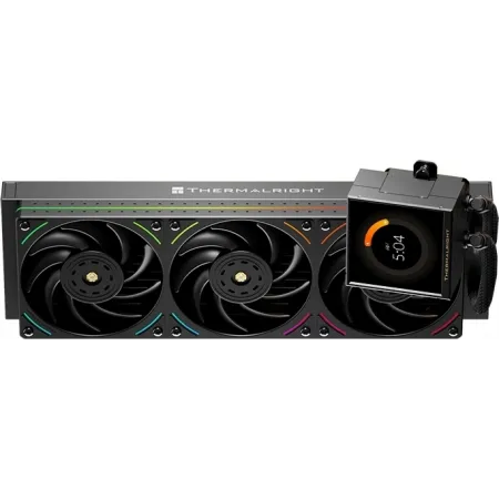 Система водяного охлаждения Thermalright Peerless Vision 360 UB ARGB Soc-AM5/AM4/1200/1700/1851 черный 4-pin 27dB Al LCD Ret (P-VISION-UB-360-BL-ARGB)