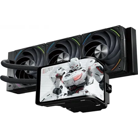Система водяного охлаждения Thermalright Wonder Vision 360 Turbo ARGB Soc-AM5/AM4/1200/1700/1851 черный 4-pin 44.7dB Al LCD Ret (W-VISION-TURBO-360-BL-ARGB)