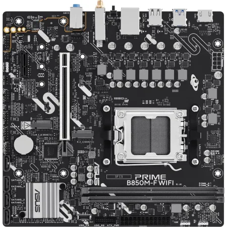 Материнская плата Asus PRIME B850M-F WIFI Socket AM5 AMD B850 2xDDR5 mATX AC`97 8ch(7.1) GbLAN RAID+VGA+HDMI Материнская плата Asus PRIME B850M-F WIFI Socket AM5 AMD B850 2xDDR5 mATX AC`97 8ch(7.1) GbLAN RAID+VGA+HDMI