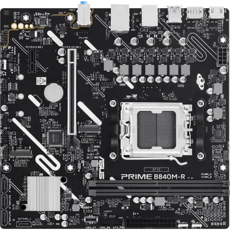 Материнская плата Asus PRIME B840M-R Socket AM5 AMD B840 2xDDR5 mATX AC`97 8ch(7.1) GbLAN RAID+HDMI+DP Материнская плата Asus PRIME B840M-R Socket AM5 AMD B840 2xDDR5 mATX AC`97 8ch(7.1) GbLAN RAID+HDMI+DP