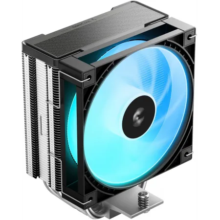 Устройство охлаждения(кулер) Deepcool AG400 G2 ARGB Soc-AM5/AM4/1200/1700/1851 серебристый/черный 4-pin 30.93dB Al+Cu 230W 641gr Ret (R-AG400-BKAMMG2-G)