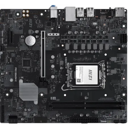 Материнская плата MSI PRO B860M-E Soc-1851 Intel B860 2xDDR5 mATX AC`97 8ch(7.1) 5Gigabit RAID+HDMI+DP