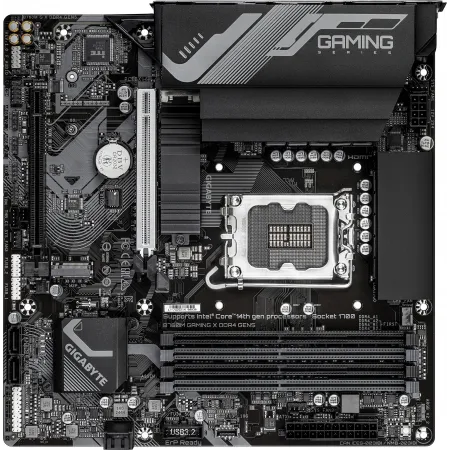 Материнская плата Gigabyte B760M GAMING X DDR4 GEN5 Soc-1700 Intel B760 4xDDR4 mATX AC`97 8ch(7.1) 2.5Gg RAID+HDMI+DP Материнская плата Gigabyte B760M GAMING X DDR4 GEN5 Soc-1700 Intel B760 4xDDR4 mATX AC`97 8ch(7.1) 2.5Gg RAID+HDMI+DP