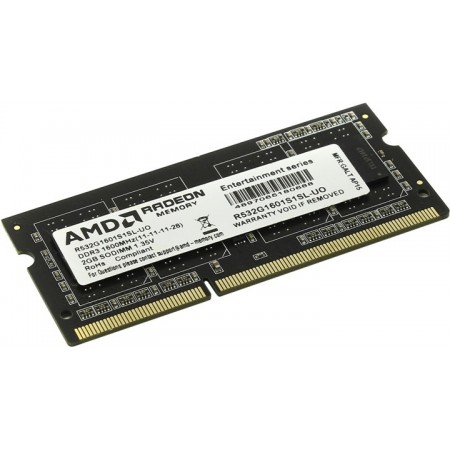 Память DDR3L 2Gb 1600MHz AMD R532G1601S1SL-UO OEM PC3-12800 CL11 SO-DIMM 204-pin 1.35В OEM