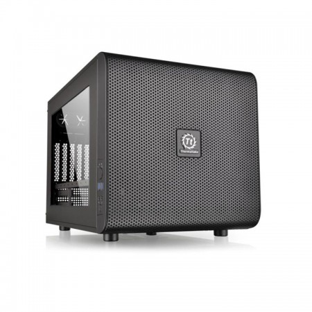 Корпус Thermaltake Core V21 черный без БП mATX 11x120mm 7x140mm 2xUSB3.0 audio bott PSU