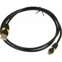 Кабель 2A Smooth Connector USB (m)-micro USB (m) 1м черный