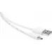 Кабель 2A Square USB (m)-micro USB (m) 0.75м белый