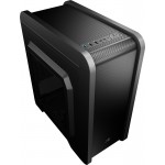 Корпус Aerocool Qs-240 черный без БП mATX 4x120mm 2xUSB2.0 1xUSB3.0 audio bott PSU