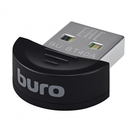 Адаптер USB Buro BU-BT40A BT4.0+EDR class 1.5 20м черный