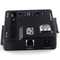 Адаптер-переходник для HDD/SSD AgeStar 3FBCP SATA IDE USB3.0 пластик черный Адаптер-переходник для HDD/SSD AgeStar 3FBCP SATA IDE USB3.0 пластик черный