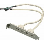 Адаптер USB Bracket 2xUSB2.0 Bulk