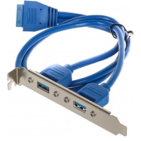 Адаптер USB Bracket 2xUSB3.0 Bulk