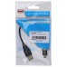 Кабель OTG Buro USB (f)-micro USB (m) 0.2м черный