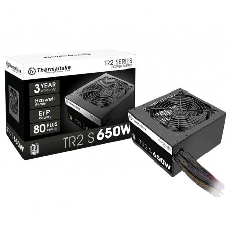 Блок питания Thermaltake ATX 650W TR2 S 80 PLUS WHITE (20+4pin) APFC 120mm fan 5xSATA RTL