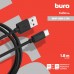 Кабель Buro BHP USB-C 1M USB (m)-USB Type-C (m) 1м черный