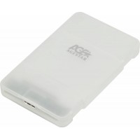 Внешний корпус для HDD/SSD AgeStar 3UBCP3 SATA USB3.0 пластик белый 2.5"