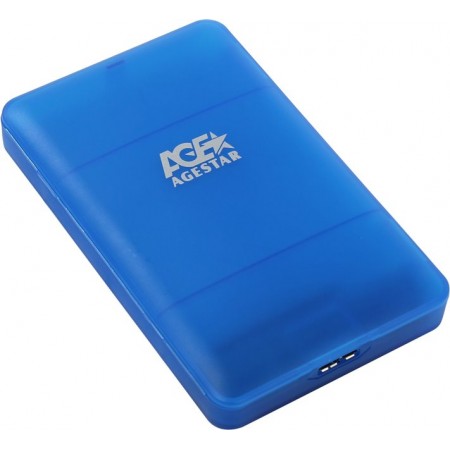 Внешний корпус для HDD/SSD AgeStar 3UBCP3 SATA USB3.0 пластик синий 2.5"