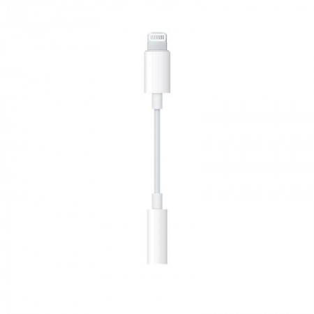 Переходник Apple MMX62ZM/A Jack 3.5 (f)-Lightning (m) белый