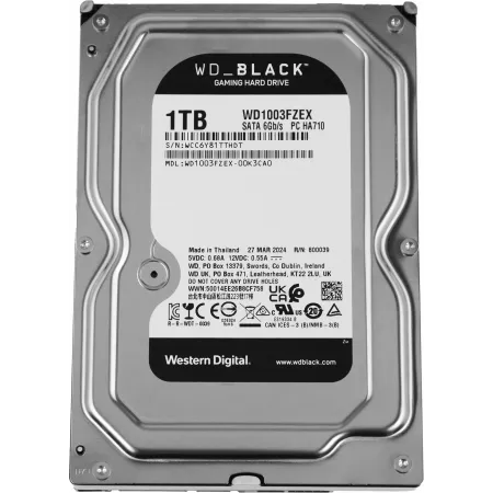 Жесткий диск WD SATA-III 1TB WD1003FZEX Desktop Black (7200rpm) 64Mb 3.5"