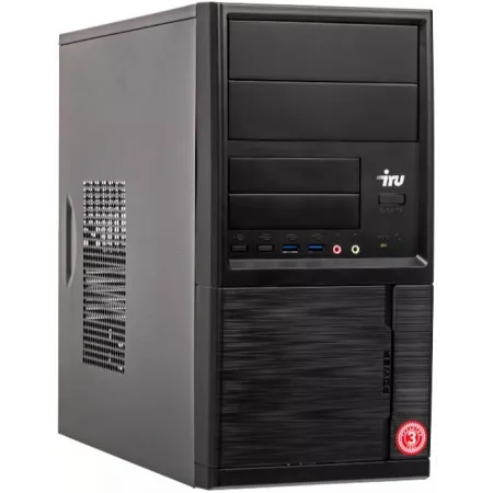 Корпус LinkWorld 727-21 (2) IRU черный без БП mATX 2xUSB3.0 audio