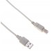 Кабель Buro USB A(m) USB B(m) 1.8м (BHP RET USB_BM18) серый (блистер)