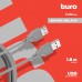 Кабель Buro USB A(m) USB A(f) 1.8м (BHP RET USB_AF18) серый (блистер)