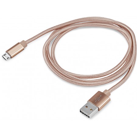 Кабель Buro Braided BHP RET MICUSB-BR USB (m)-micro USB (m) 1м золотистый