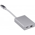 Адаптер Buro BHP miniDisplayPort (f)-USB Type-C (m) 0.1м серебристый