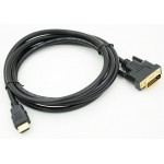 Кабель HDMI (m) DVI-D (m) 2м черный