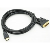 Кабель HDMI (m) DVI-D (m) 2м черный