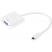 Переходник miniDisplayPort (m) VGA (f) белый