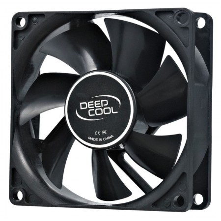 Вентилятор для корпуса Deepcool XFan 80 80х80x25 черный 4-pin (Molex) 20дБ (DP-FDC-XF80) Ret