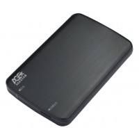 Внешний корпус для HDD/SSD AgeStar 3UB2A12 SATA пластик/алюминий черный 2.5"