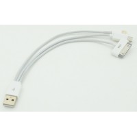 Кабель USB (m)-micro USB (m) 0.2м белый