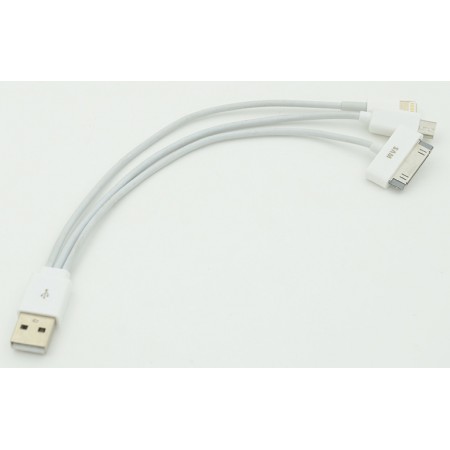 Кабель USB (m)-micro USB (m) 0.2м белый