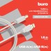 Кабель Buro USB A(m) USB B(m) 1.8м (USB2.0-AM/BM) серый