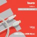 Кабель Buro USB A(m) USB B(m) 1.8м (USB2.0-AM/BM-1.8M-MG) феррит.кольца серый