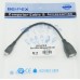 Кабель USB (f)-micro USB (m) 0.2м черный