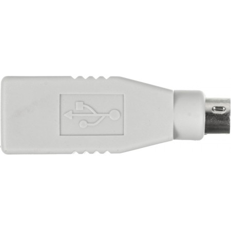 Переходник Ningbo MD6M PS/2 (m) USB A(f) (USB013A) серый