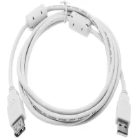 Кабель-удлинитель Ningbo USB A(m) USB A(f) 1.8м (USB2.0-AM/AF-1.8M-MG) феррит.кольца