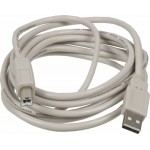 Кабель Ningbo USB A(m) USB B(m) 3м (USB2.0-AM-BM-3-BR) (блистер)