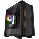 Корпус Deepcool CC360 ARGB черный без БП mATX 5x120mm 4x140mm 1xUSB2.0 1xUSB3.0 audio bott PSU
