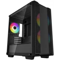 Корпус Deepcool CC360 ARGB черный без БП mATX 5x120mm 4x140mm 1xUSB2.0 1xUSB3.0 audio bott PSU