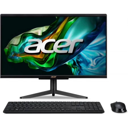 Моноблок Acer Aspire C22-1610 21.5" Full HD N200 (1) 8Gb SSD256Gb UHDG CR Eshell GbitEth WiFi BT 65W клавиатура мышь Cam черный 1920x1080