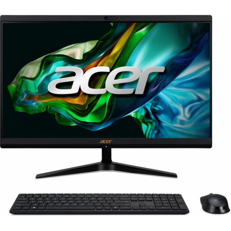 Моноблок Acer Aspire C22-1800 21.5" Full HD i5 1335U (1.3) 8Gb SSD256Gb Iris Xe CR Eshell GbitEth WiFi BT 65W клавиатура мышь Cam черный 1920x1080