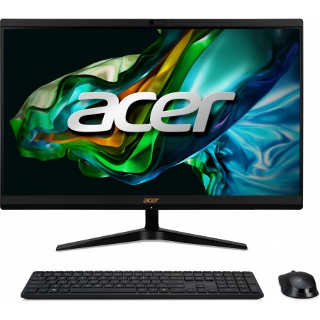 Моноблок Acer Aspire C24-1800 23.8" Full HD i3 1315U (1.2) 8Gb SSD256Gb UHDG CR Eshell GbitEth WiFi BT 65W клавиатура мышь Cam черный 1920x1080