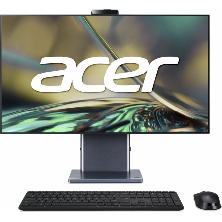 Моноблок Acer Aspire S27-1755 27" WQHD i5 1240P (1.7) 8Gb SSD512Gb Iris Xe CR Eshell GbitEth WiFi BT 135W клавиатура мышь Cam серый 2560x1440